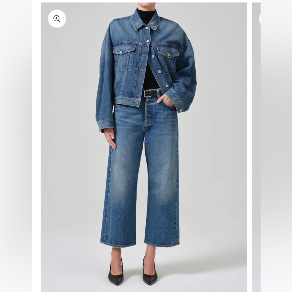 CITIZENS OF HUMANITY Gaucho Vintage Wide Leg In Oasis - Picture 3 of 14